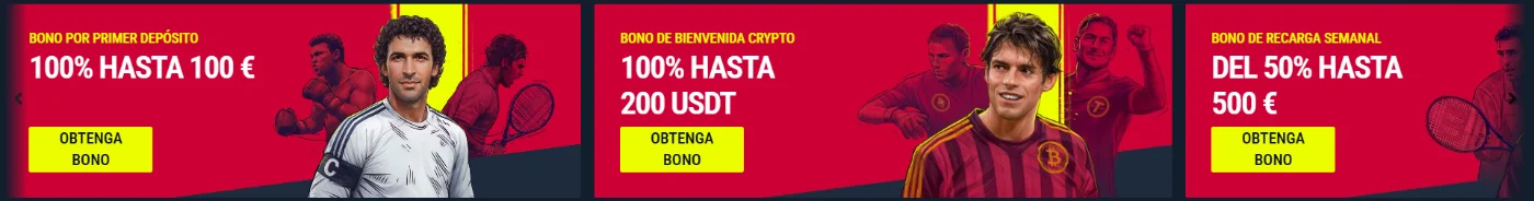 Rabona Casino bonos de depósito, bono crypto y promoción de recarga semanal