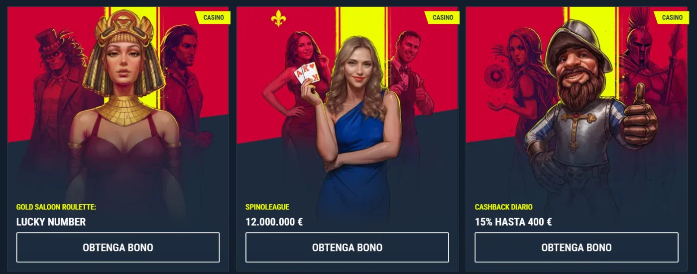 Rabona Casino bonos especiales con promociones de ruleta, jackpot y cashback diario