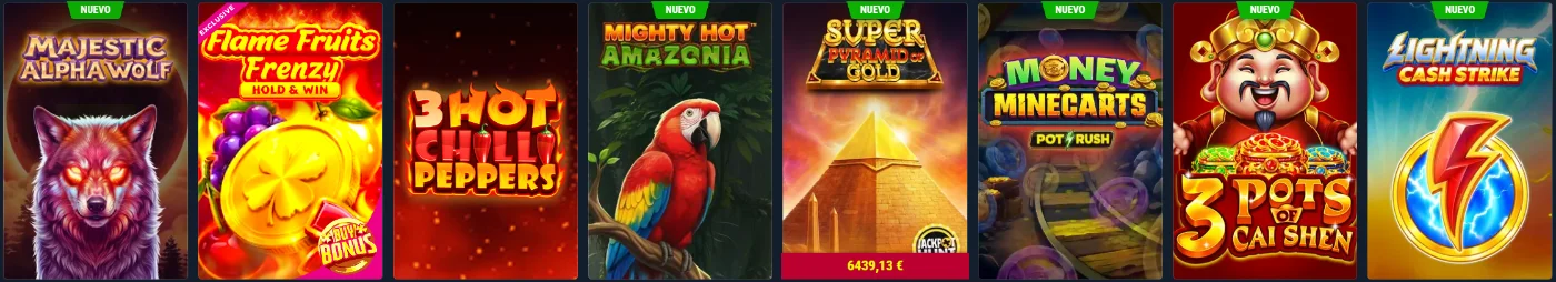 Rabona Casino nuevas tragaperras con juegos de slot, premios y títulos populares